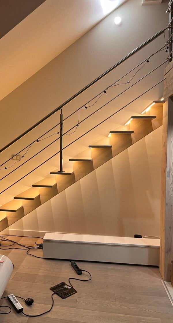 Zestaw animowany pod schody proste