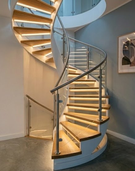 Zestaw animowany pod schody kręcone